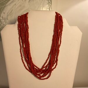 Silpada red beaded necklace